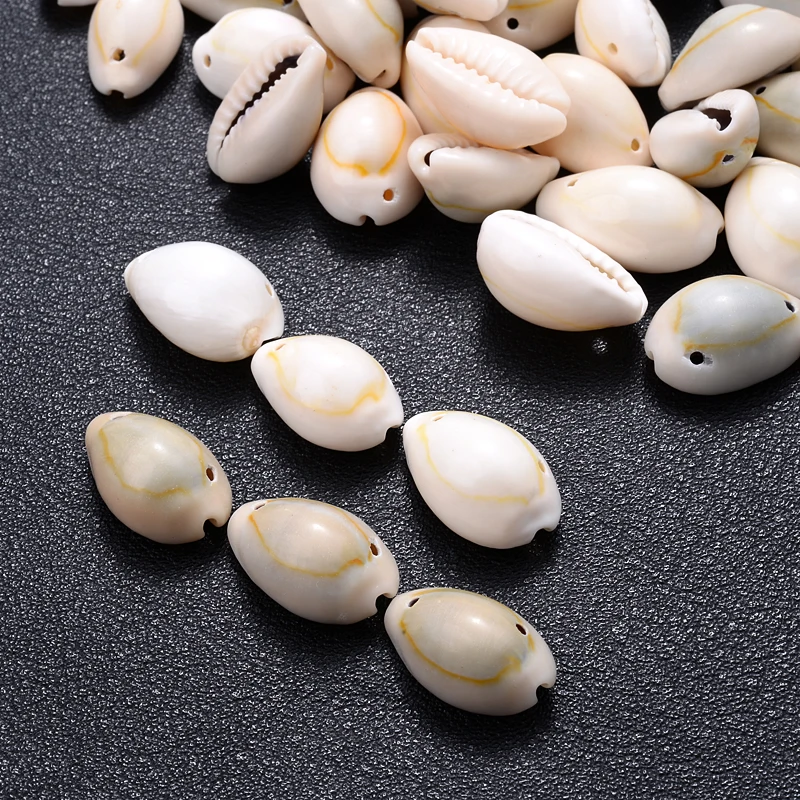 30/50Pcs Natural Oval Shell Beads Fahion White Conch Loose Spacer Beads For Jewelry Making DIY Handmade Charm Bracelet Necklace