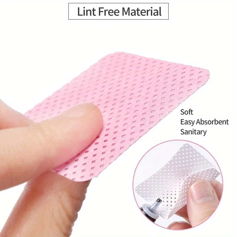 Nail Wipes Nail Polish Remover Eyelash Extension Glue Cleaning Wipes Absorbent Soft Removal Tool for Nail Art