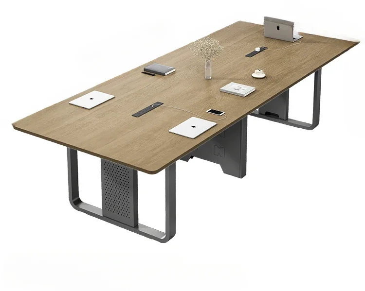 Conference Table Long Table Size Negotiation Training Long Desk Simple Modern Conference Room Table and Chair Combination