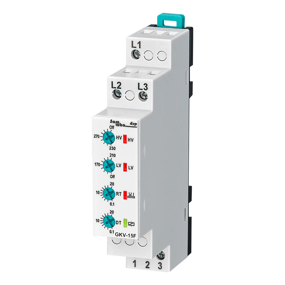 Samwha-Dsp GKV-15,GKV-15F 3*220VAC Three-Phase Under&Over Voltage Phase Sequence Relay