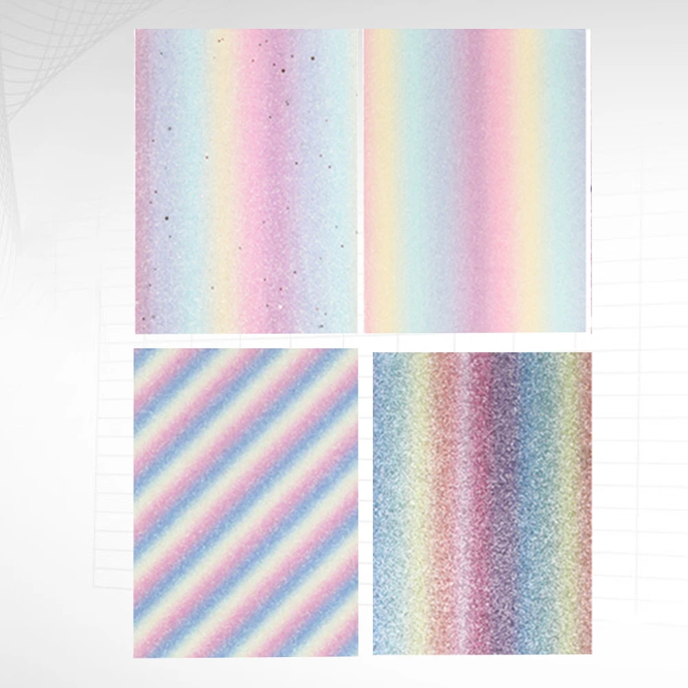 

4PCS Fabric for Jewelry DIY Bag Material Glitter Decoration Sewing Quilting Accessories Crafting Project