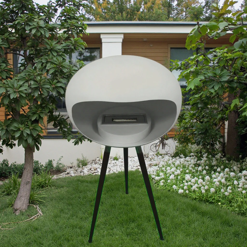 Hot Sale Customized Manual Free Standing Bioethanol Fireplace Garden Courtyard Heater  Indoor Outdoor Usage Real Flame Heater