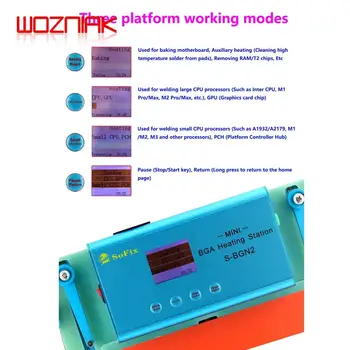 SoFix S-BGN2 Logic Motherboard BGA Topná stanice pro demontáž a montáž BGA čipů MacBook iPad Logic Board Notebooky Tablety 8 nejlepší prodej Základní deska iPadu Pro - №6