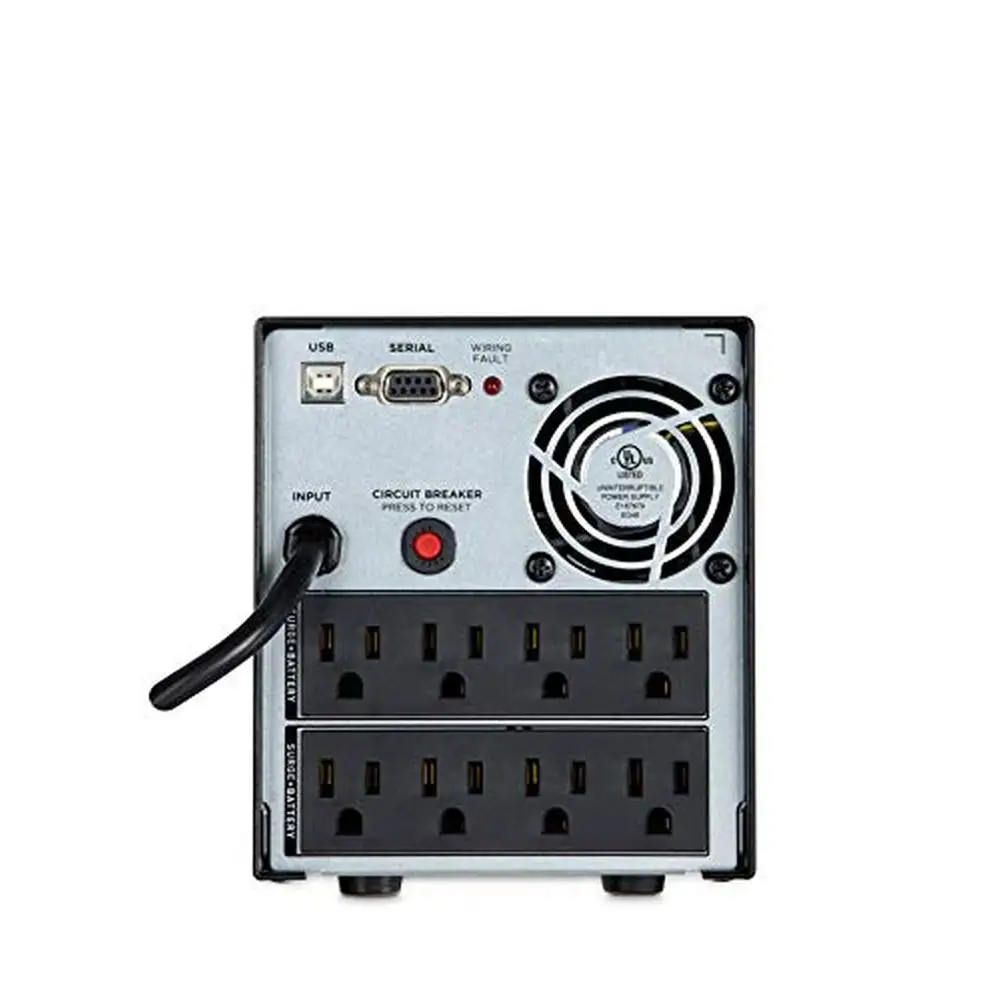 1500VA/1050W PFC Sinewave UPS System 8 Outlets Mini-Tower Active PFC Support Multifunction LCD Panel AVR Technology Surge