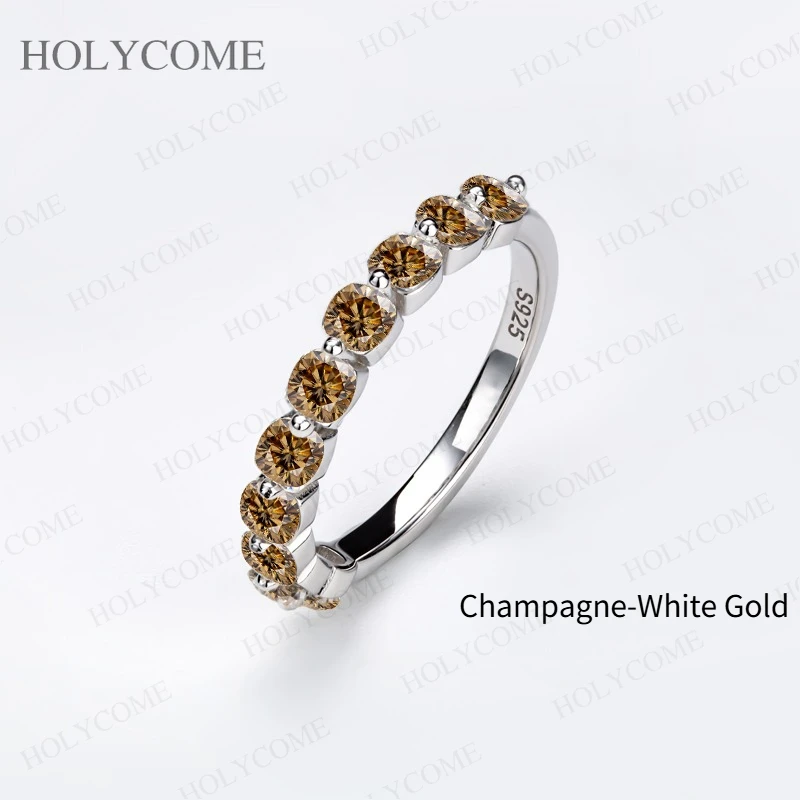 Echter Moissanit-Ring aus 925 Sterling Silber, Kissenförmiger Schliff, D Weiß/Champagner/Aquablau, VVS1, Jubiläumsgeschenk, Edle Schmuckstücke für Sie – Detail 8
