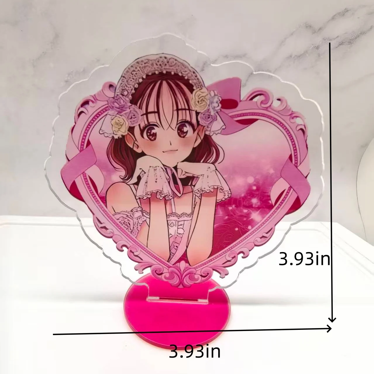 10cm Tamon's B-Side Which face does Tamon have now Tamon Fukuhara Love Heart Acrylic Stand Model Plate Desktop Ornaments Props image 5