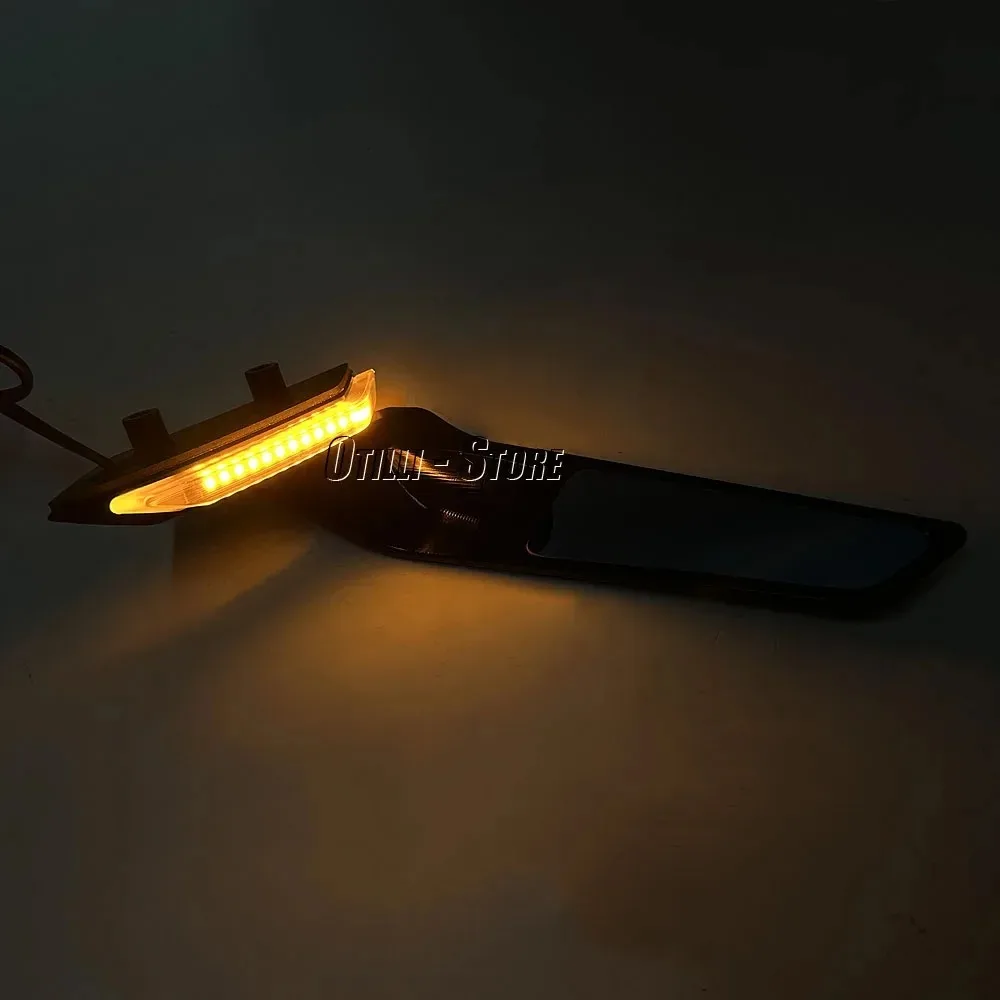 For BMW S1000RR S 1000 RR 2019-2025 Motorcycle Rear View Side Mirrors with LED Turn Signal Light Rearview Mirror Accessories