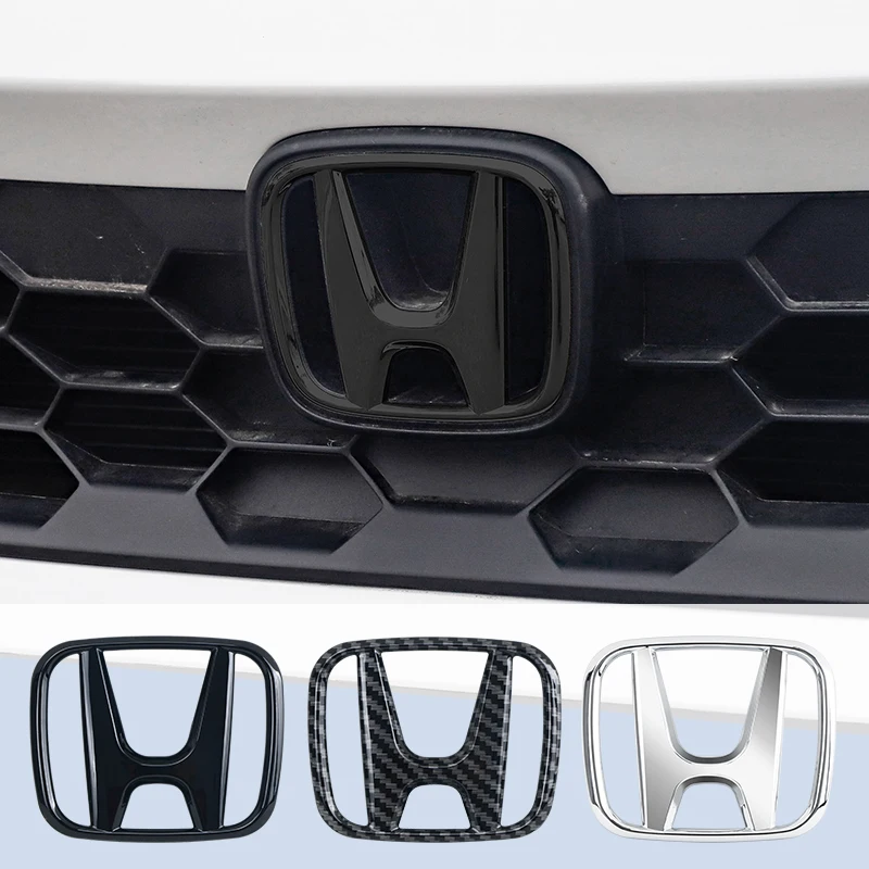 ABS Auto Front Grille Trunk Emblem Logo For Honda Civic 2006-2015 8th 9th 9.5th generation Civic models Decoration Accessories