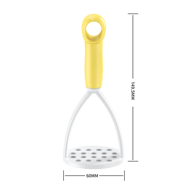 Kitchen Portable Manual Potato Masher Food Grade Plastic Carrot Pumpkin Mud Press Machine Fruit Vegetable Tool
