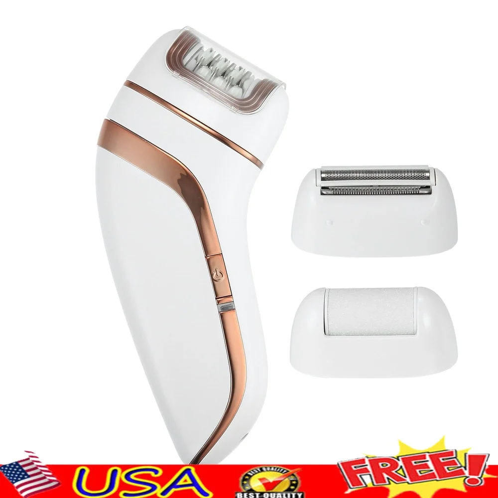 

Электрический эпилятор 3 в 1, беспроводной комплект для удаления волос, перезаряжаемая портативная бритва для удаления мозолей, эргономичный дизайн, зарядка через USB