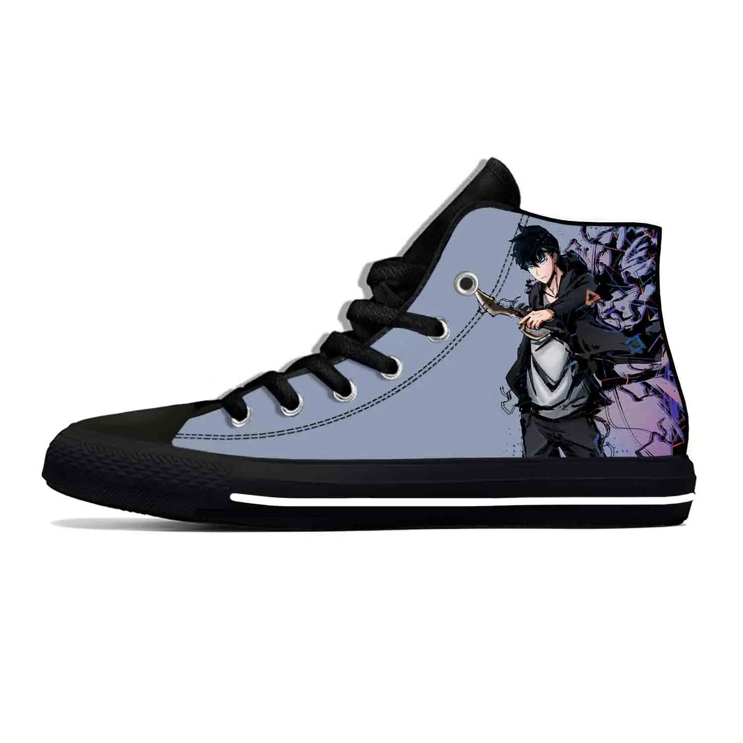 Zapatillas de deporte ligeras de dibujos animados para hombre y mujer, zapatos informales de alta calidad, con nivelación individual de Sung jin-woo, de Manga, transpirables, en oferta