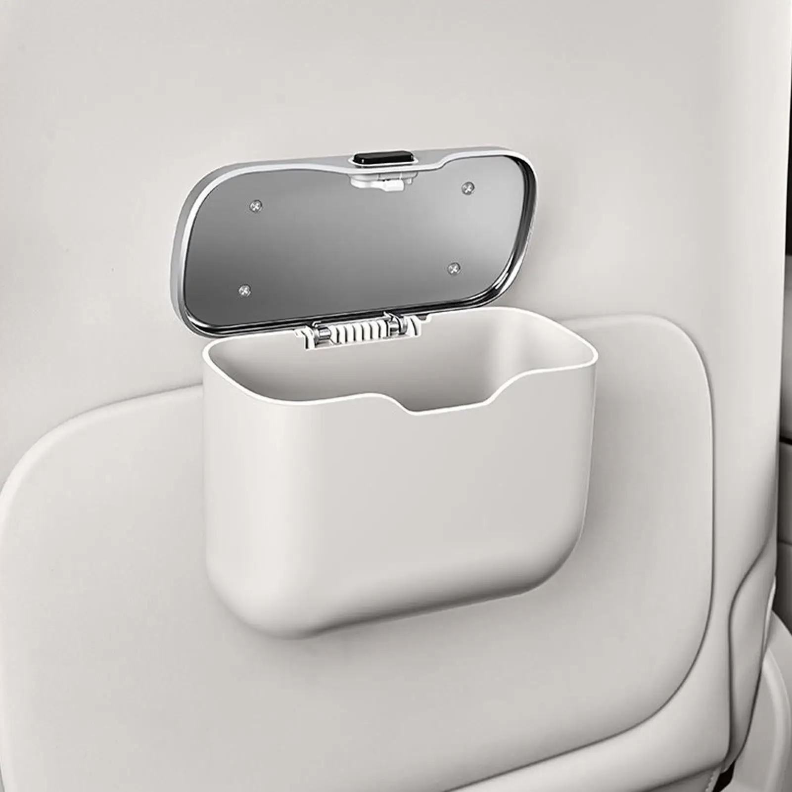 Leakproof Car Trash Can Odor-proof Hanging Auto Garbage Bin with Lid for Car Truck SUV RV Interior accessories