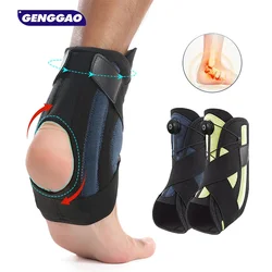 1PCS Ankle Support Brace for Men and Women Adjustable Knob Ankle Brace, for Running, Basketball, Volleyball, Tendonitis,Swelling