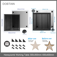 All-metal Honeycomb Working Table For CO2 or diode Laser Engraver Cutting Machine 300x300x22/400x400x22mm Laser Honeycomb Table