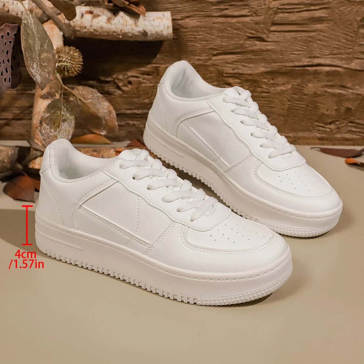 

Женские кроссовки на платформе, повседневная обувь на плоской подошве со шнуровкой, удобная обувь на дышащей мягкой подошве для повседневной/уличной одежды, модная нескользящая обувь