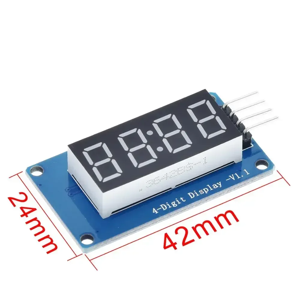 10PCS TM1637 LED Display Module for Arduino 7 Segment 4 Bits 0.36Inch Clock RED Anode Digital Tube Four Serial Driver Board Pack