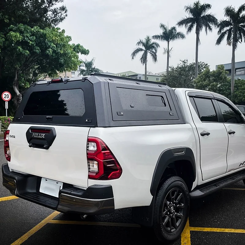 Custom 4x4 Waterproof Steel Pickup Hardtop Topper Camper Truck ranger Canopy For Toyota HILUX 2024