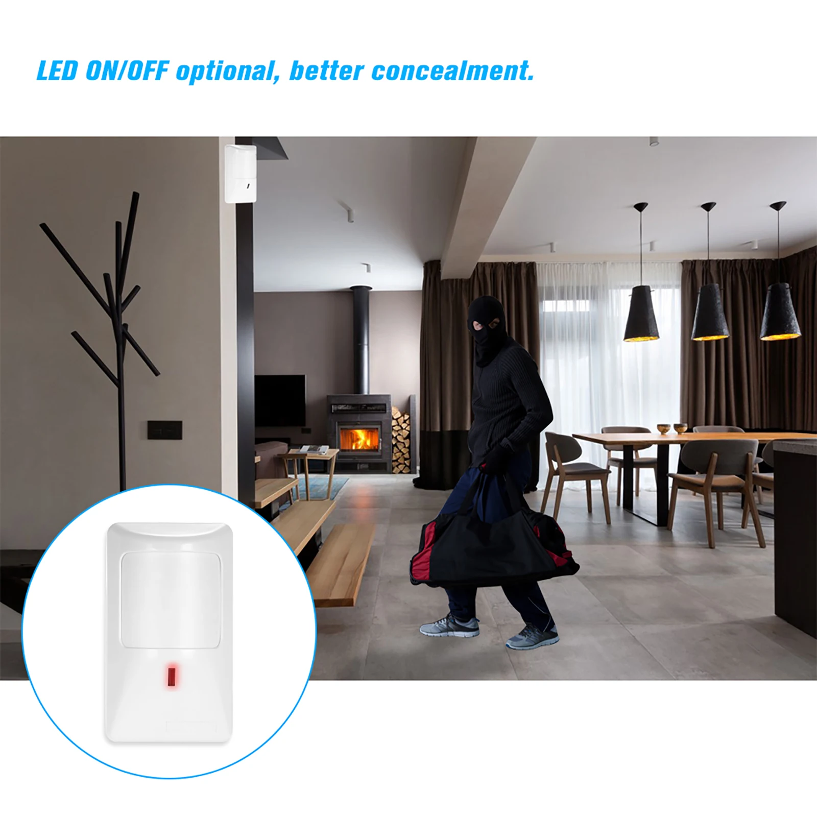 Anti-Pet PIR Motion Sensor Wired Alarm Dual Infrared Detector Pet Immune For Home Burglar Security Alarm System