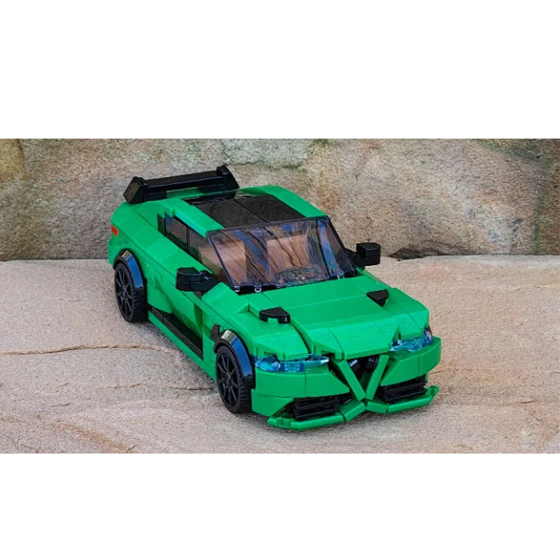 MOC-109252GTAm - Green Supercar Assembly Splicing Building Block Model 449 Building Block Parts  Kids  Birthday  Toy  Gift