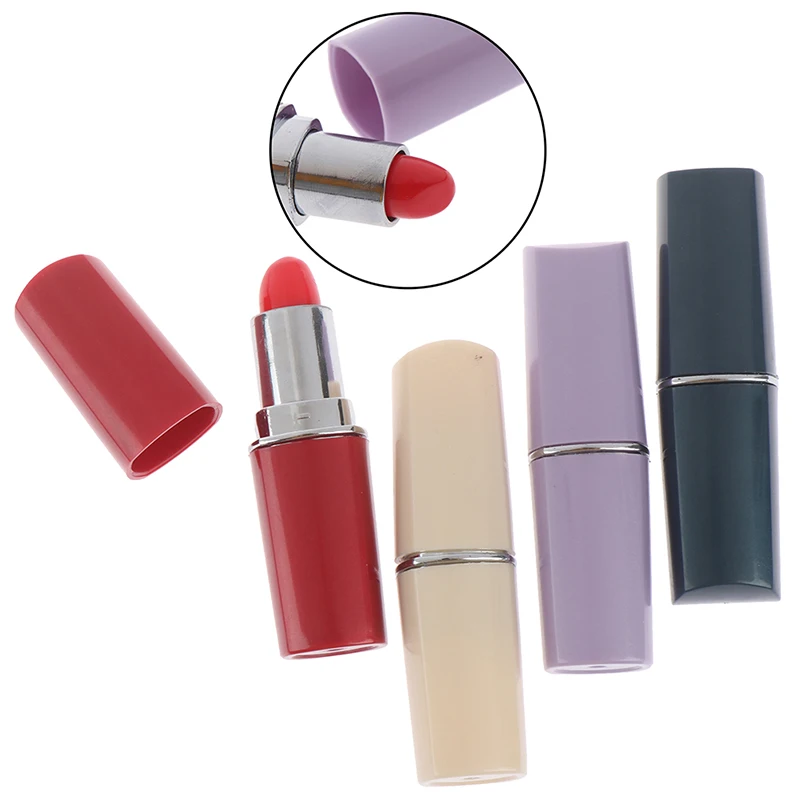 1pc Lipstick Secret Stash Safe Diversion Conceal Hidden Compartment Fake Pill Box Random Color Medicine Container Organizer