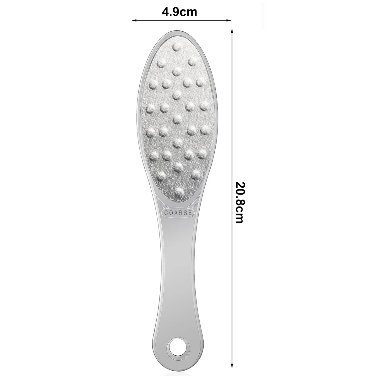 Stainless Steel Foot Scraper Metal Foot File Double SidedCallus Remover Professional for Wet or Dry SkinPedicure Tool Heel