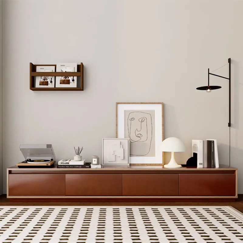 

#New Design Wall-Mounted Floor Standing TV Cabinet with Coffee Table High-End Modern Living Room Furniture