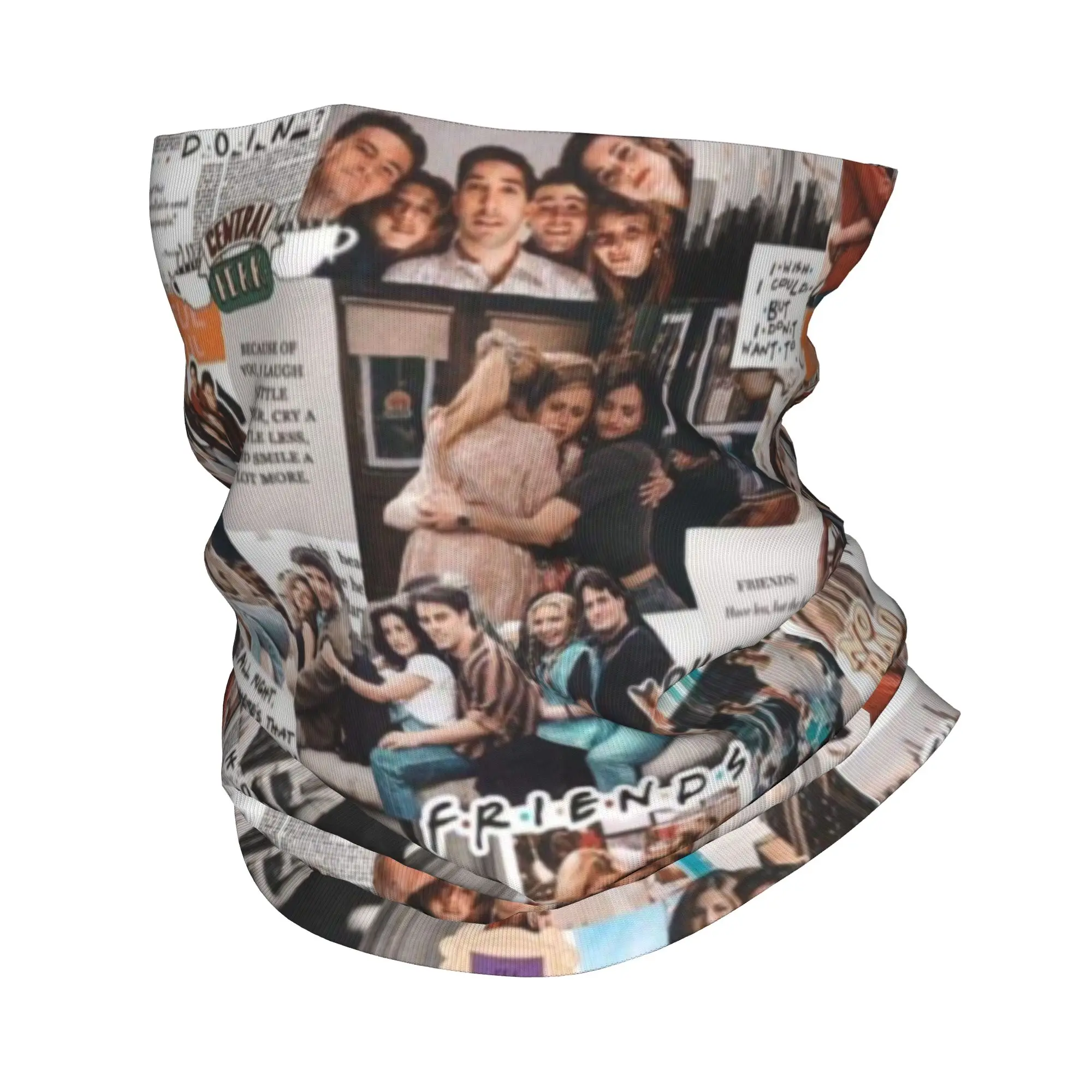

Винтажная бандана-гейтер с принтом «Друзья», зимняя ветрозащитная повязка на шею для женщин, шарф-маска для лица, повязка на голову для катания на лыжах и просмотра ТВ