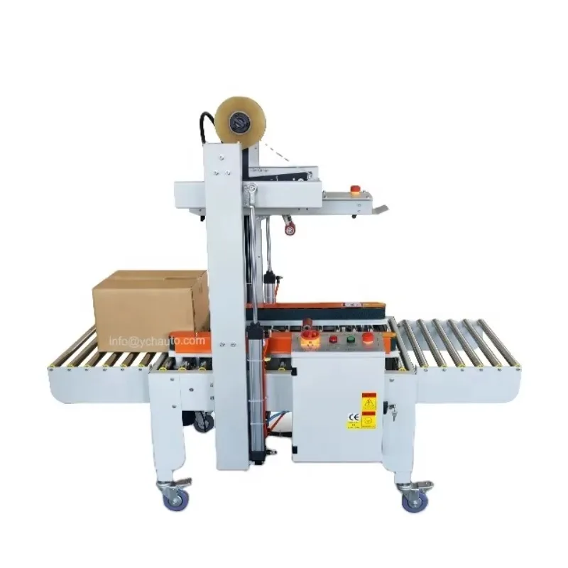 Semi Automatic Carton Sealer Machine Carton Tapping Flap Carton Sealer for Small Business