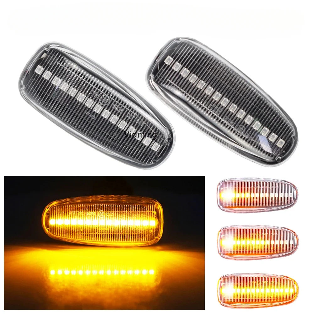 

2PCS Led Dynamic Side Marker Turn Signal Indicator Light Sequential Blinker For Mercedes BENZ W202 W210 W208 R170 Vito W638