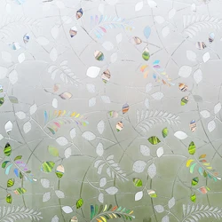 Window Privacy Film Static Window Clings Vinyl 3D Window Decals Window Stickers Rainbow Window Film for Glass Door  Anti UV