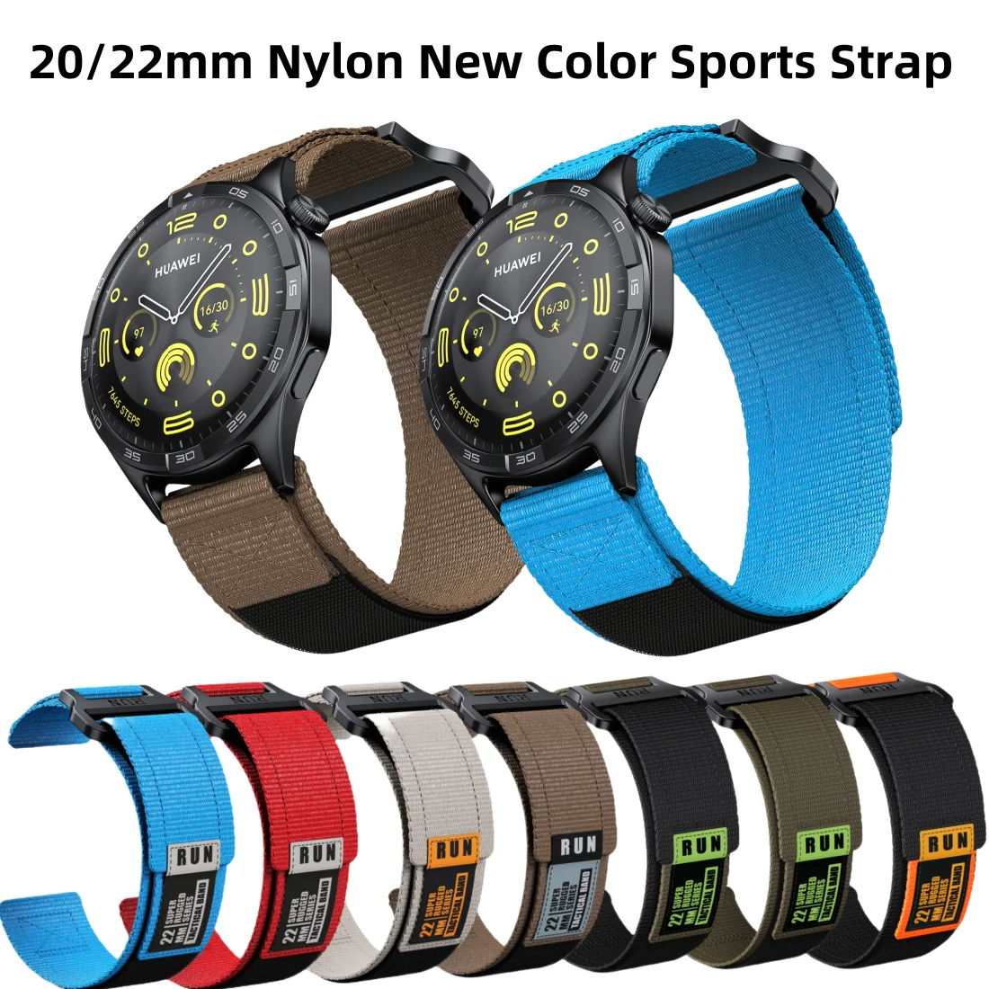 22mm Garmin simple nylon strap, suitable for leaders 255/265/965/165/activity/Vivoactive 4 bracelet Venus universal strap