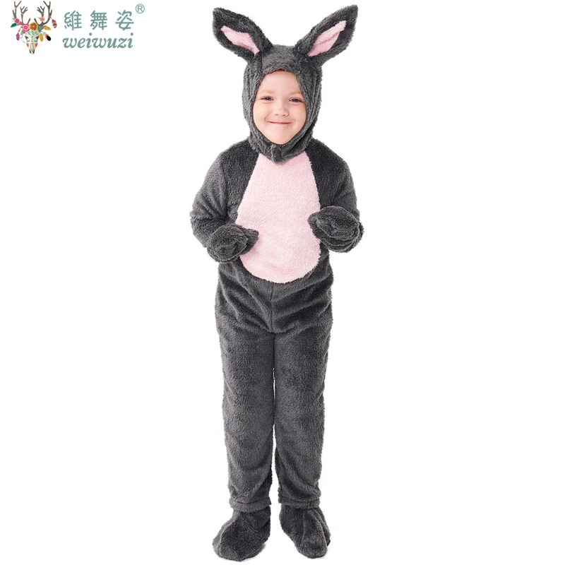 

Children Kids Animal Costume Cosplay Rabbit Halloween Costumes Jumpsuit Boy Girl Activity Stage Performance Party Funny Onesie