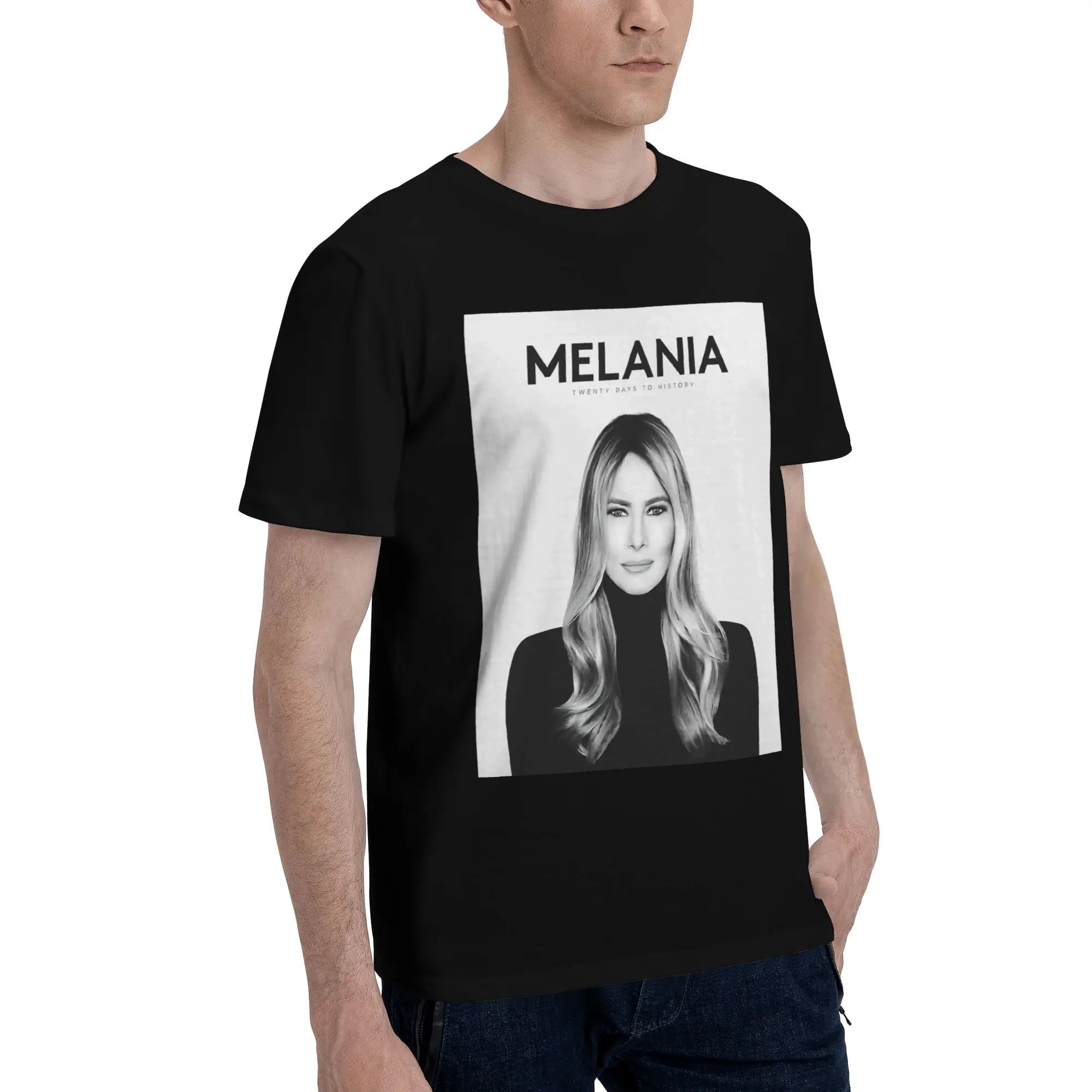 Melania Movie  Funny Graphic 100% Cotton T-Shirt Melania Trump Tops Tees For Men