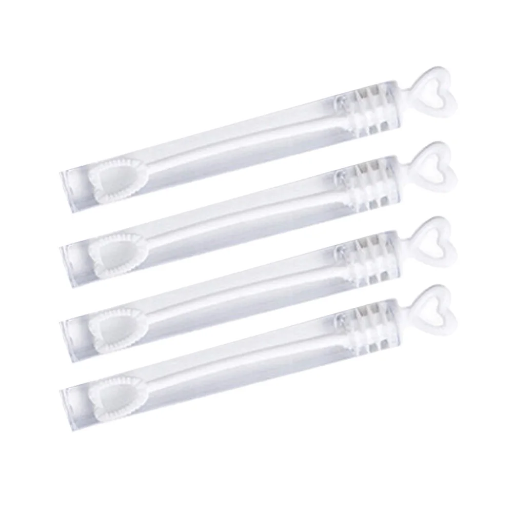 96 قطعة من أعواد الفقاعات على شكل قلب، هدايا لحفلات الزفاف، أنبوب بلاستيكي شفاف، سهل الاستخدام، طاولة أنيقة محمولة وخفيفة الوزن #4