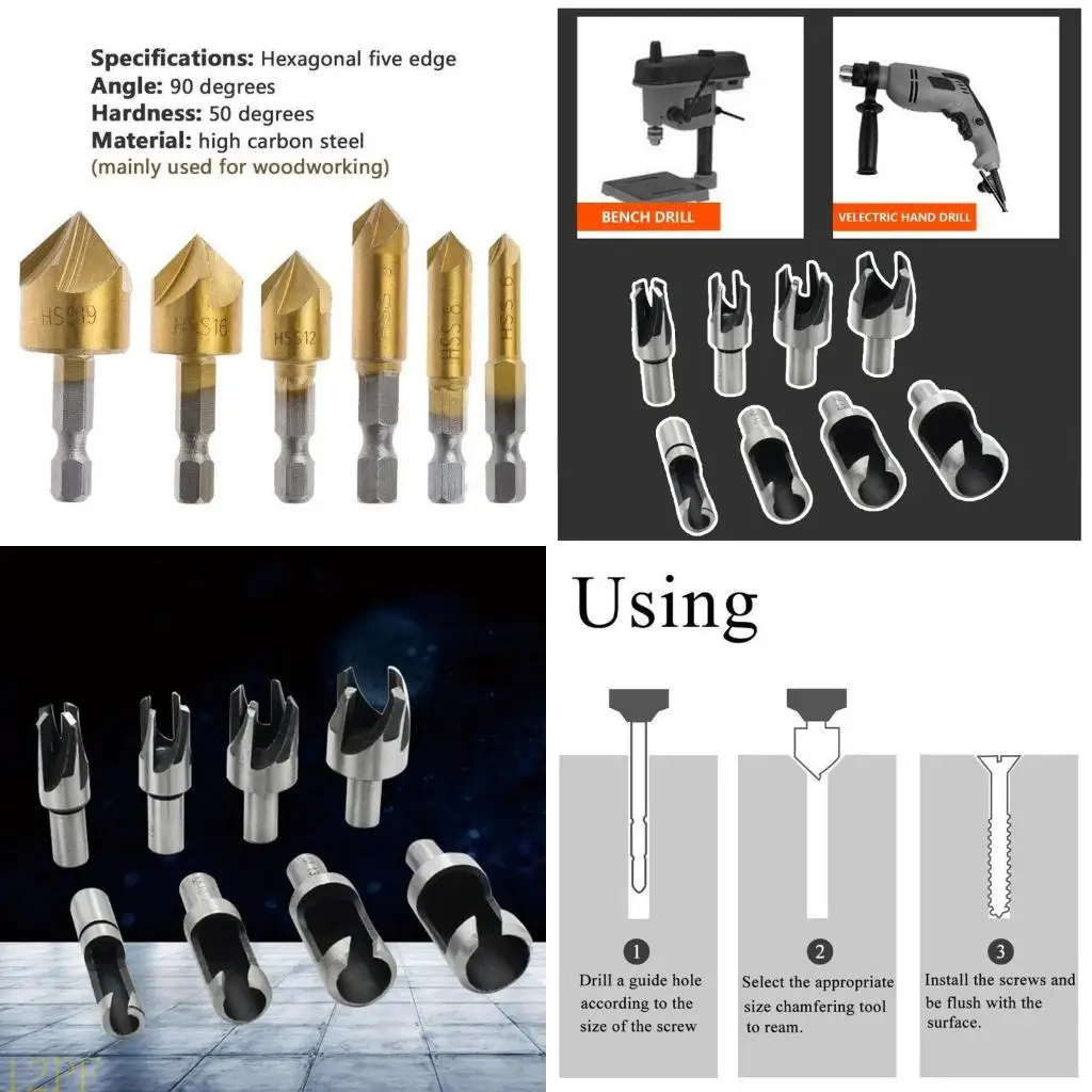 

12pf 23pcs Woodworking Stuckfer Countbore Counterbor