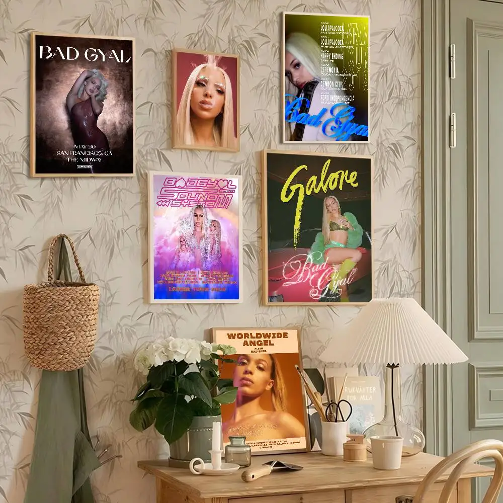famous Singer B-bad G-gyal classic Self-adhesive Art Poster Whitepaper Prints Posters Artwork Aesthetic Art Wall Painting