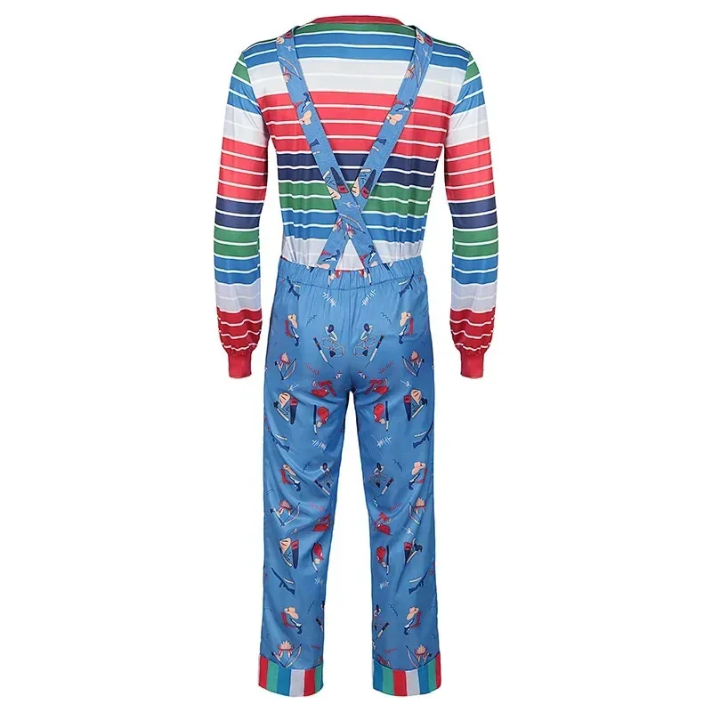 Seed of Chucky Cosplay Chucky Man Costume Movie Halloween Suit Adult Size Classic Villain Outfit for Men