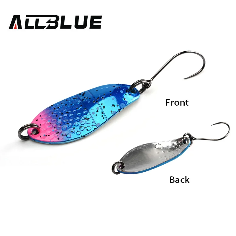 BLUX Angelköder, 3 g, Mini-Metalllöffel, Bereich Forelle, buntes Messing, Kupfer, Köder, Süßwasserstrahl, Tackle für Döbel, Barsch, Lachs