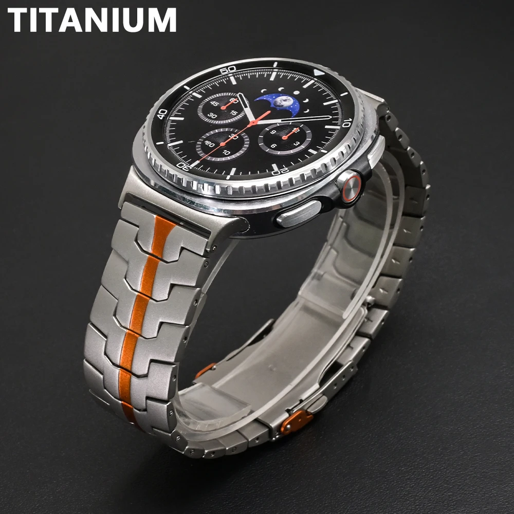 

Титановый браслет для Samsung Galaxy Watch 8 Classic 46 мм 44 мм 40 мм Ultra 2025 Мужской ремешок для Galaxy Watch 7 6 5 44 мм 40 мм FE
