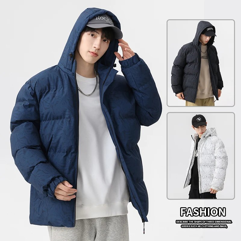 معطف رجالي من Sli ort Thiened من القطن Jaet أنيق من القطن للخريف والشتاء وصل حديثًا معطف شبابي للرجال