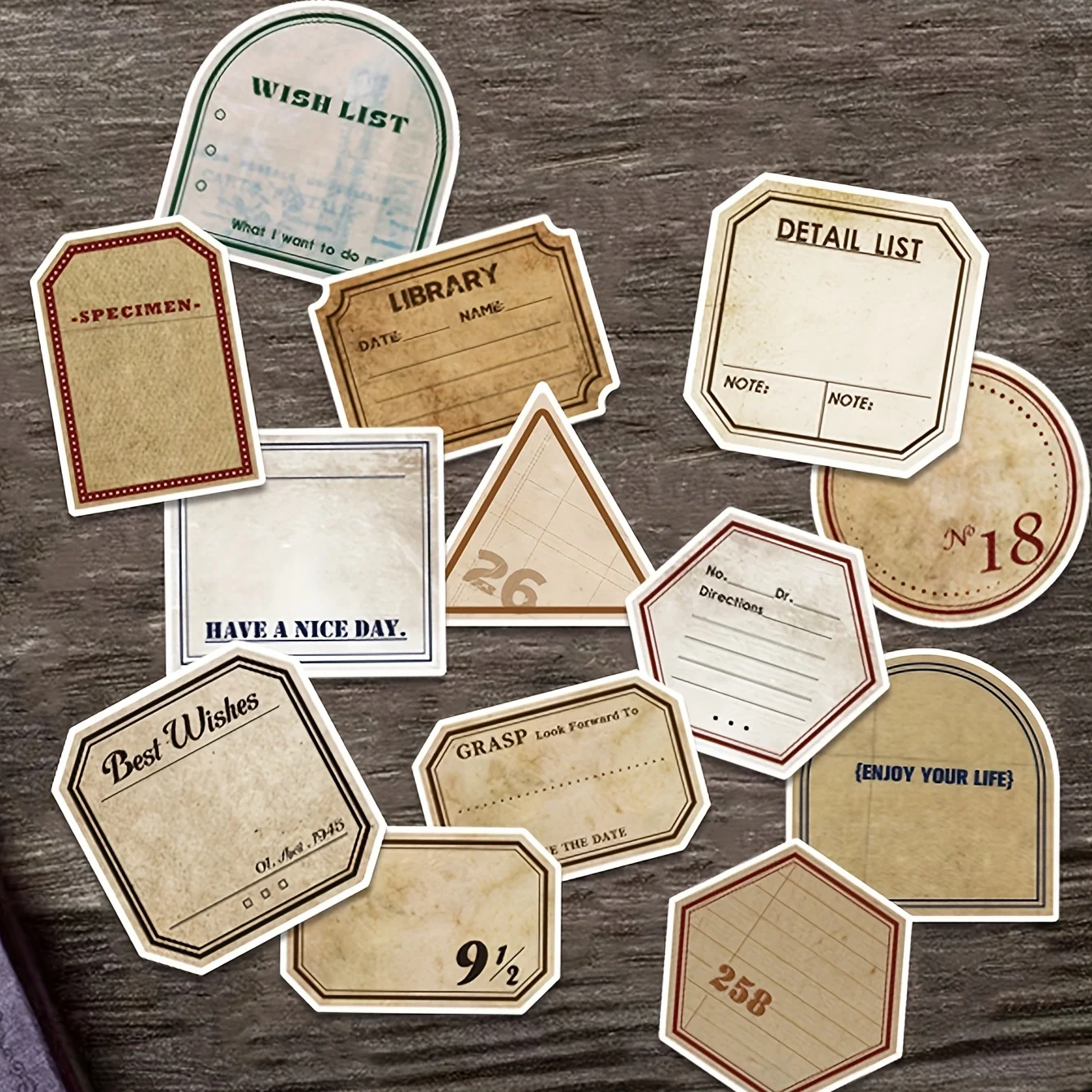 50PCS/Pack Vintage Note Sticke - đánh giá và giá Phone Cases Junk