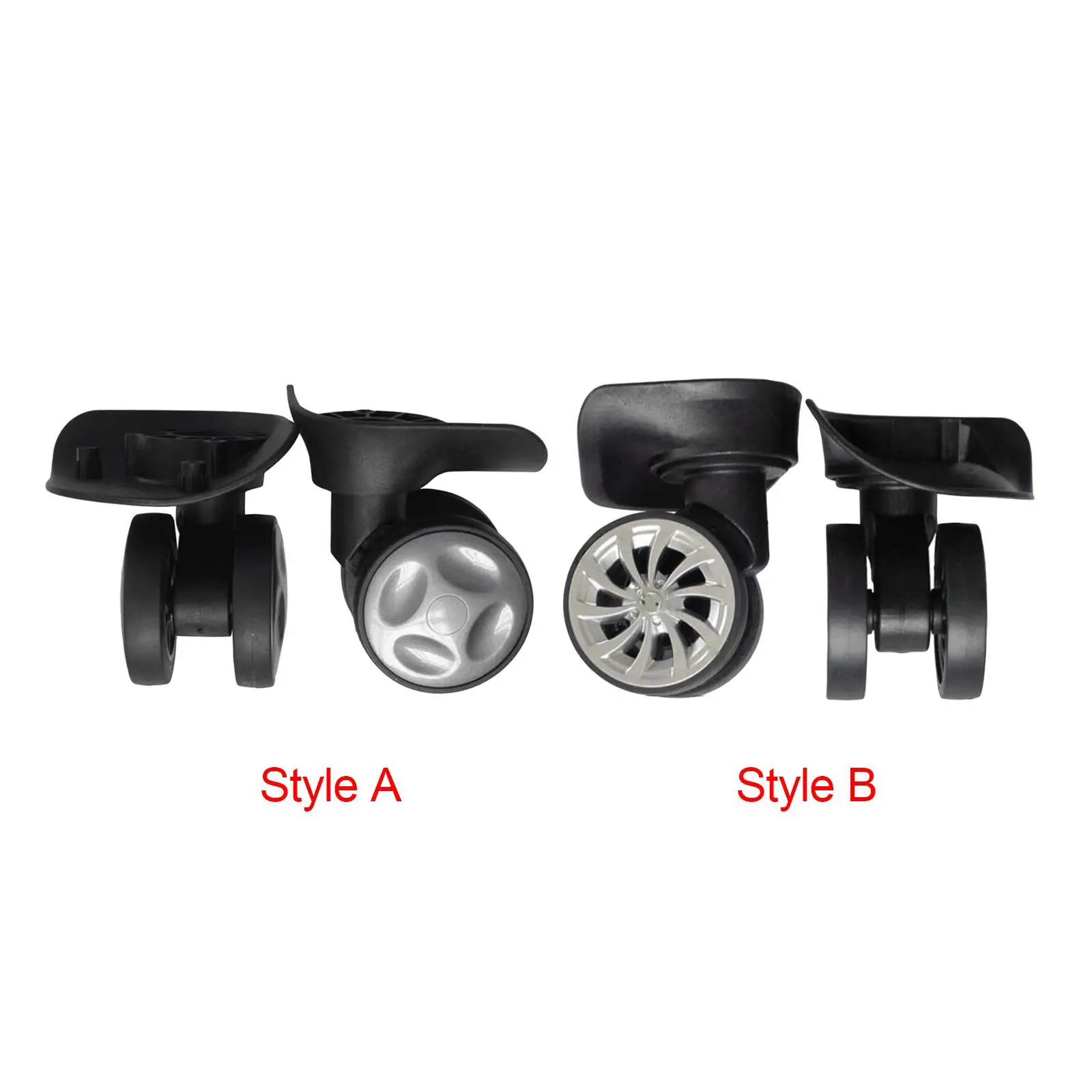 Set of 1 Pair Luggage Wheels with Swivel Functionality for Travel