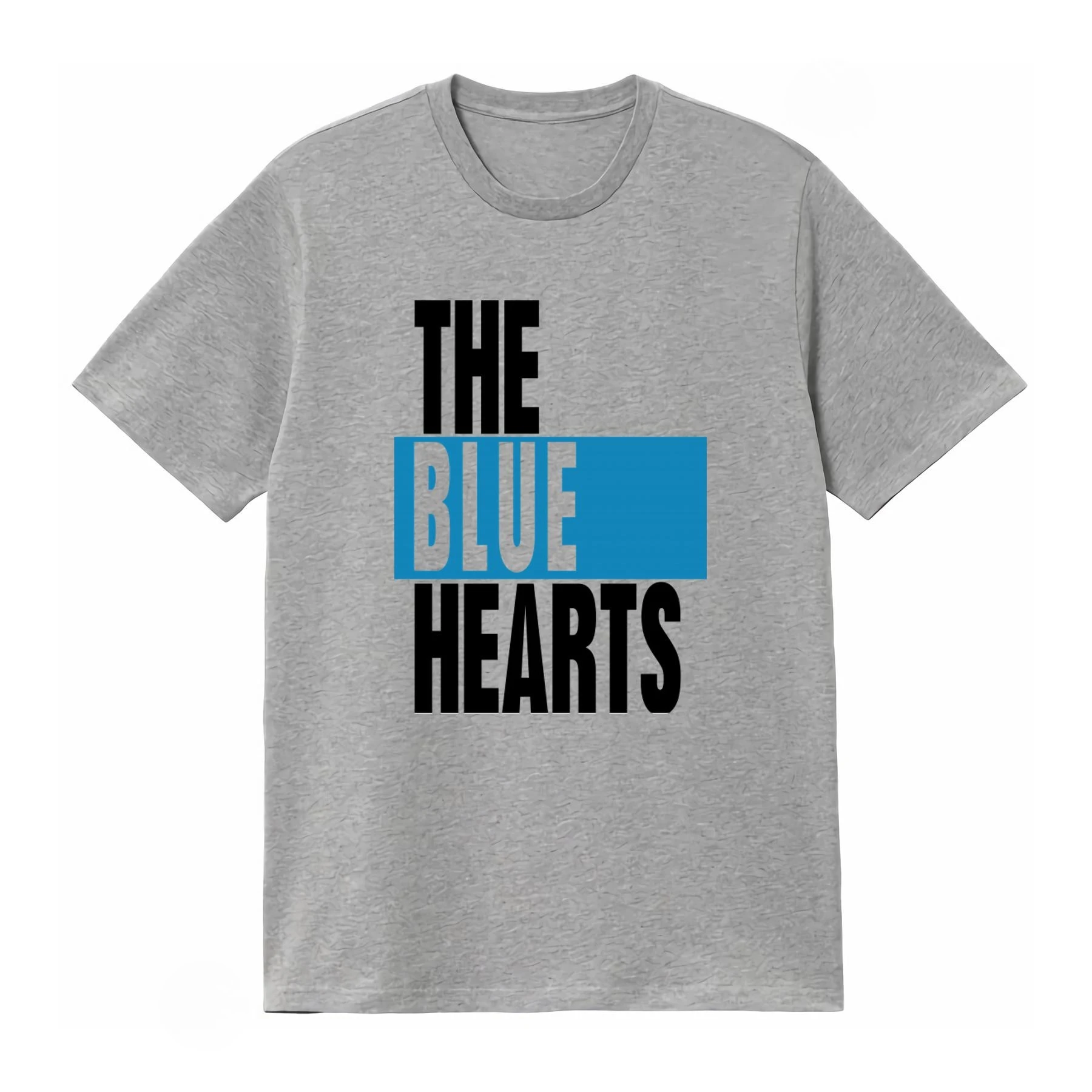 The Blue Hearts T Shirt 80's Japanese Punk Streetwear Fashion T-shirt Men's Clothing and Women Clothing 2026 Summer New T Shirt