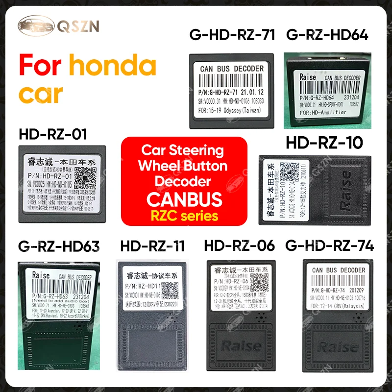 For Honda 2014 CITY FIT 2013 CRIDER 2013 JADE ACCORD 2020 VEZEL HR-V XR-V 2015 ODYSSEY 2019 CRIDER 2018 ELYSION CRV CIVIC Canbus