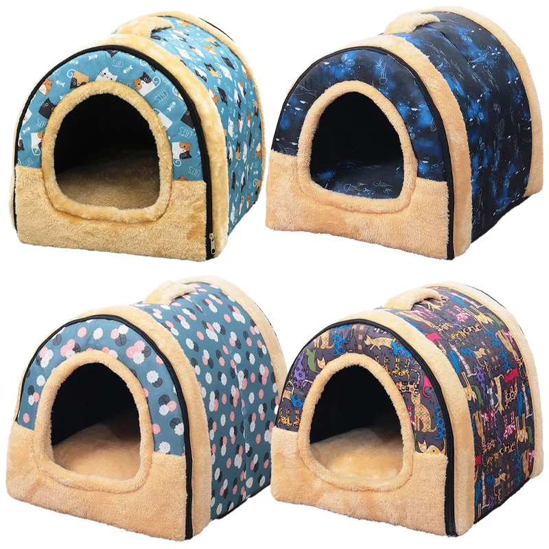 

Winter pet kennel portable four-season universal removable and washable dog bed cat litter small dog pet supplies wholesale