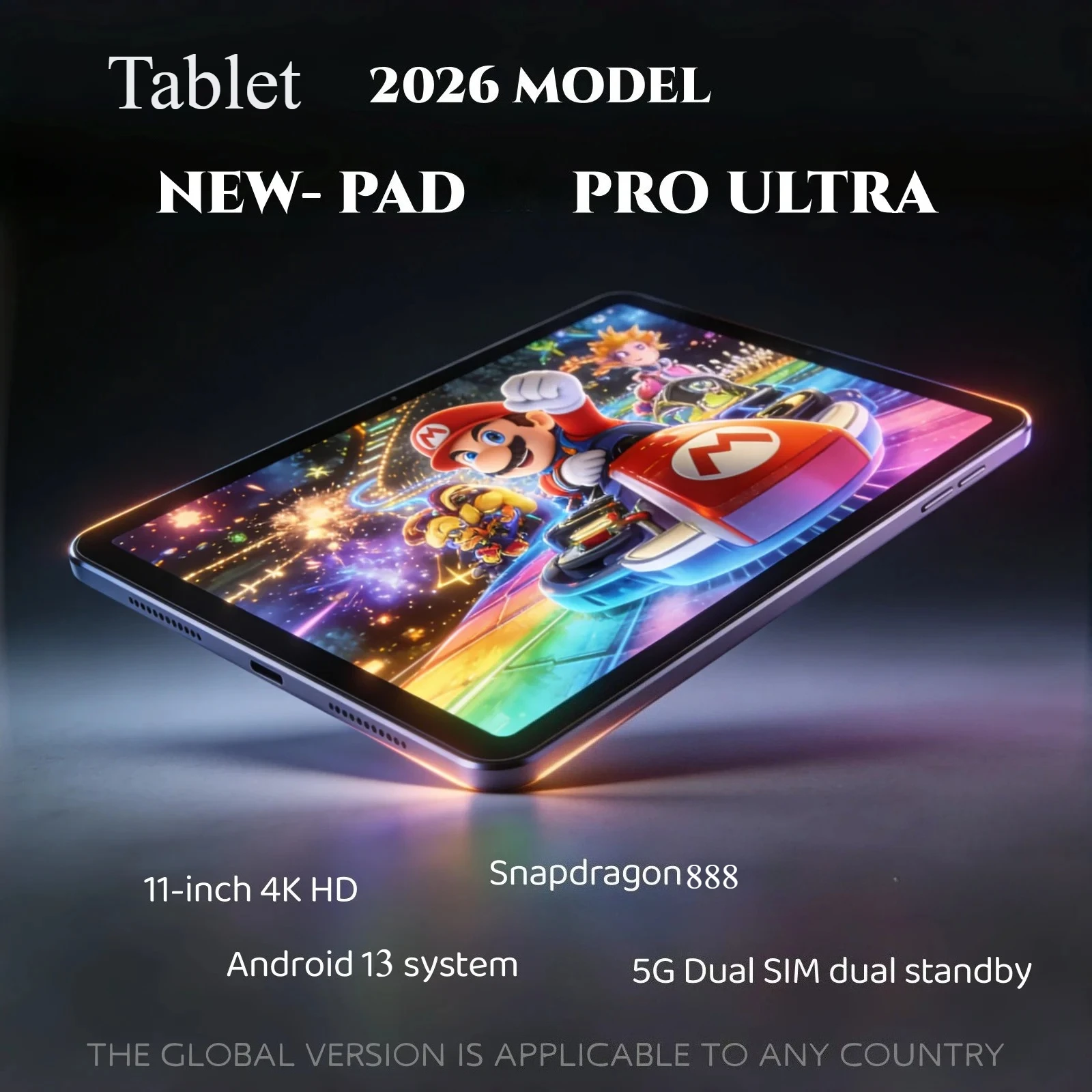 �y�Z�[�����z2026�N�V�^�I���W�i���O���[�o���Ń^�u���b�gPC Pad 7 Pro Ultra�ASnapdragon 888���ځAAndroid 13�AHD 4K�A16GB�A1TB�A�f���A��SIM�A5G�AWIFI�Ή�