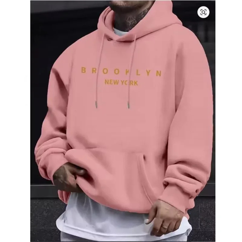 Herren Herbst Winter Lockerer Pullover Hoodie Komfort-Sweatshirt für Jogging Fitness Gym Outdoor Sport Streetwear Alltag Freizeit Oberteil – Detail 13