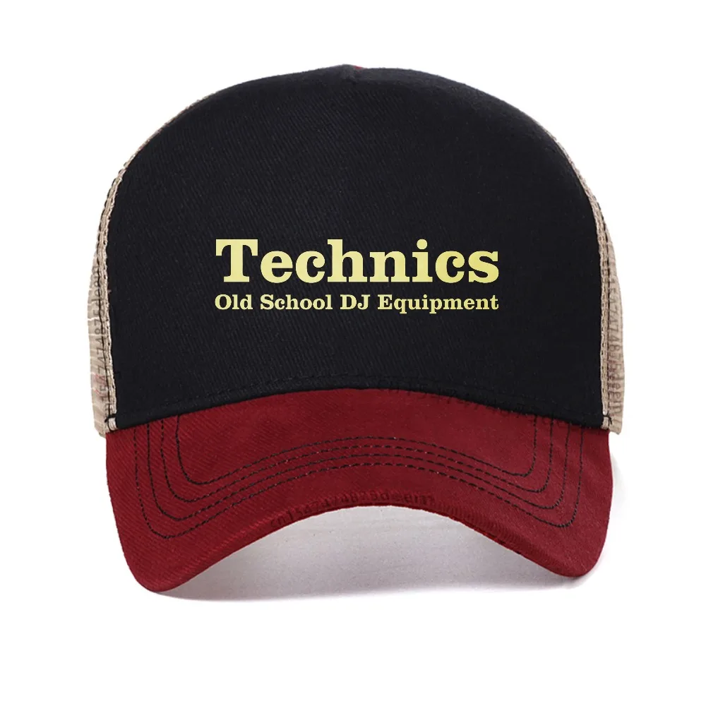 

Funny Technics Old School mesh baseball cap fashion Summer Style Graphic unisex sun hat adjustable sports Snapback hat