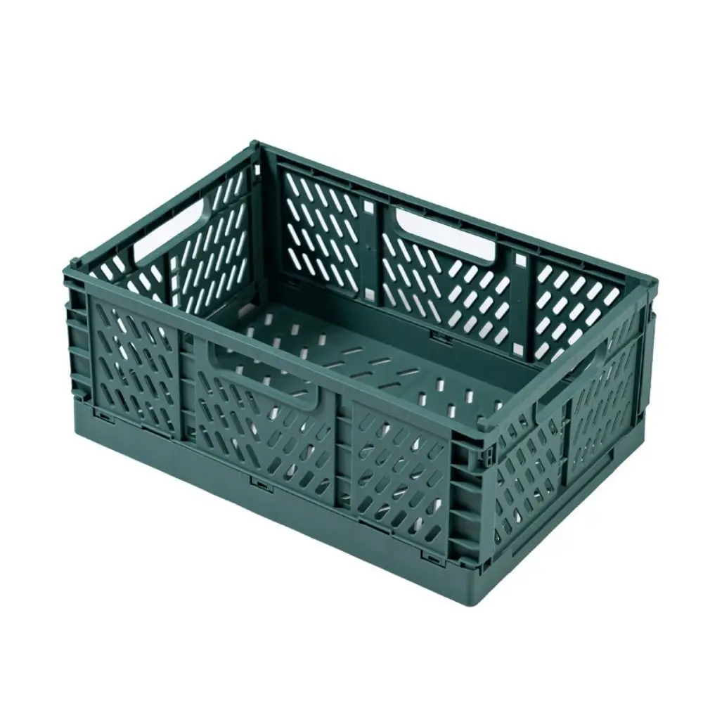 

Collapsible Foldable Storage Crate Stackable S/M/L Drawer Organizer Case Plastic Colorful Pastel Crates Classroom Supplies