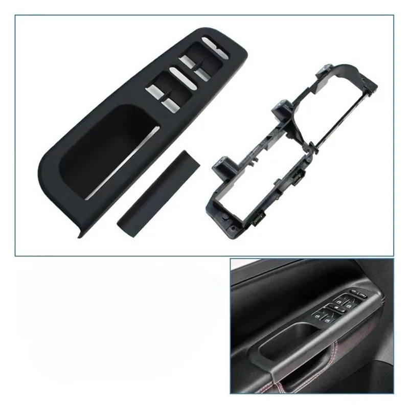 Car Front Rear Left Right Door Black Pull Grab Handle Cover Panel Trim For Volkswagen VW Bora Golf 4 MK4 Jetta 1999-2004